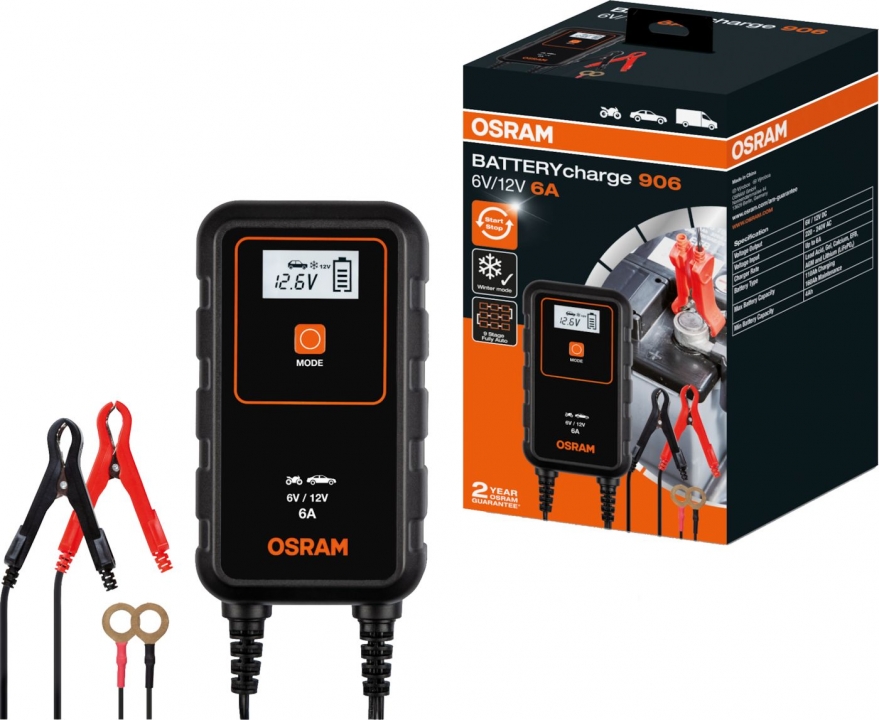 Osram OEBCS906 BatteryCharge -akkulaturi 